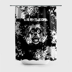 Шторка для душа Die Antwoord рок пес, цвет: 3D-принт