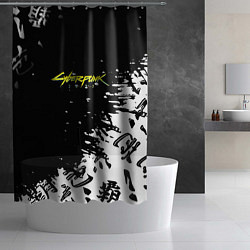 Шторка для душа Cyberpunk 2077 japan, цвет: 3D-принт — фото 2
