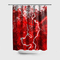 Шторка для душа Dead by daylight молнии в красках, цвет: 3D-принт