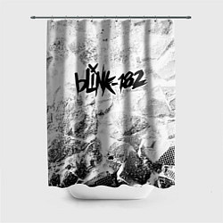 Шторка для душа Blink 182 white graphite, цвет: 3D-принт