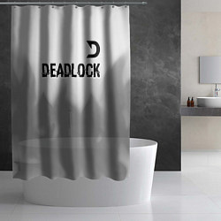 Шторка для душа Deadlock glitch на светлом фоне посередине, цвет: 3D-принт — фото 2
