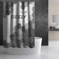 Шторка для душа Geely - white gradient посередине, цвет: 3D-принт — фото 2