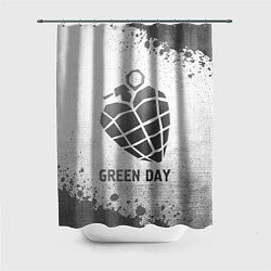 Шторка для душа Green Day - white gradient, цвет: 3D-принт