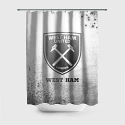 Шторка для душа West Ham - white gradient, цвет: 3D-принт