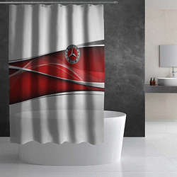 Шторка для душа Mercedes benz авто, цвет: 3D-принт — фото 2