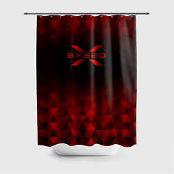 Шторка для душа Exeed red poly, цвет: 3D-принт