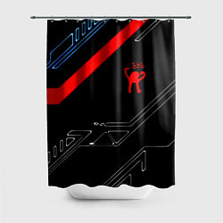 Шторка для душа Ъуъ Съука sport geometry, цвет: 3D-принт