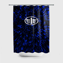 Шторка для душа FAW blue energy, цвет: 3D-принт