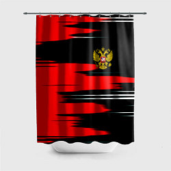 Шторка для душа Россия полосы краски, цвет: 3D-принт