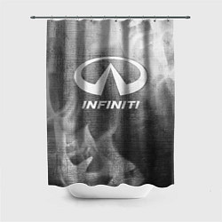 Шторка для душа Infiniti - grey gradient, цвет: 3D-принт