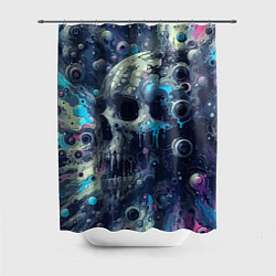 Шторка для душа Vanguard compozition with skull - ai art fantasy, цвет: 3D-принт