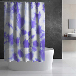 Шторка для душа Фиолетовый арт тай дай, цвет: 3D-принт — фото 2
