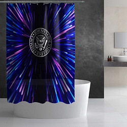 Шторка для душа Ramones neon energy, цвет: 3D-принт — фото 2