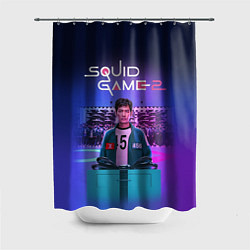Шторка для душа Сон Ки Хун - Игра в кальмара, цвет: 3D-принт