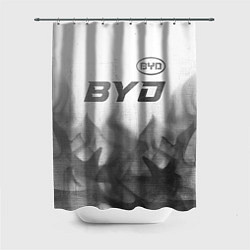 Шторка для душа BYD - white gradient посередине, цвет: 3D-принт