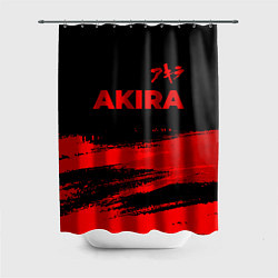 Шторка для душа Akira - red gradient посередине, цвет: 3D-принт