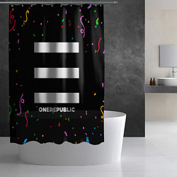 Шторка для душа OneRepublic конфети, цвет: 3D-принт — фото 2