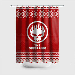 Шторка для душа Новогодний The Offspring, цвет: 3D-принт