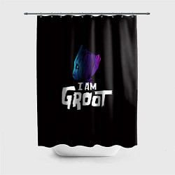 Шторка для душа Я есть Грут, цвет: 3D-принт