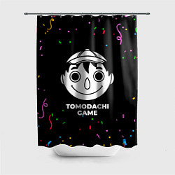 Шторка для душа Tomodachi Game конфети, цвет: 3D-принт