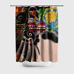Шторка для душа Tekken tatoo japan, цвет: 3D-принт