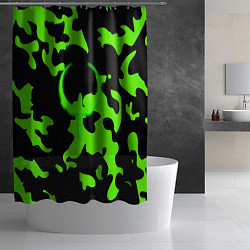 Шторка для душа Quake camo, цвет: 3D-принт — фото 2