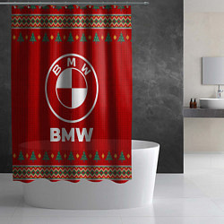 Шторка для душа BMW new year, цвет: 3D-принт — фото 2