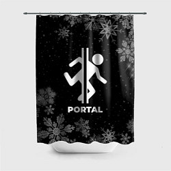 Шторка для душа Снежный Portal, цвет: 3D-принт