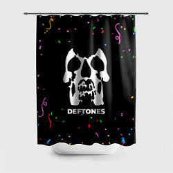 Шторка для душа Deftones конфети, цвет: 3D-принт