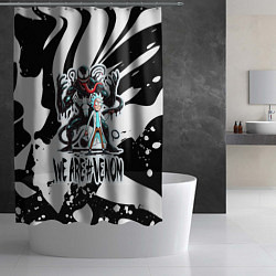 Шторка для душа Rick Sanchez - we are Venom meme, цвет: 3D-принт — фото 2