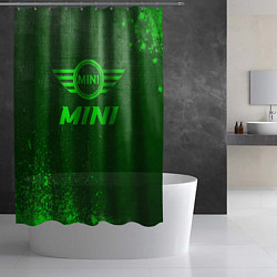 Шторка для душа Mini - green gradient, цвет: 3D-принт — фото 2