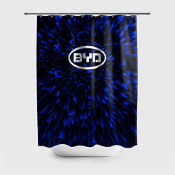 Шторка для душа BYD blue energy, цвет: 3D-принт