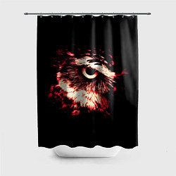 Шторка для душа Совух - светлый, цвет: 3D-принт
