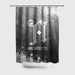 Шторка для душа Architects - grey gradient, цвет: 3D-принт