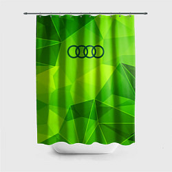 Шторка для душа Audi green poly, цвет: 3D-принт