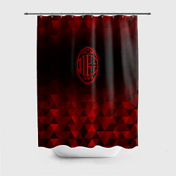 Шторка для душа AC Milan red poly, цвет: 3D-принт