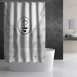 Шторка для душа Pink Floyd white poly, цвет: 3D-принт — фото 2