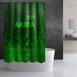 Шторка для душа Akira - green gradient посередине, цвет: 3D-принт — фото 2