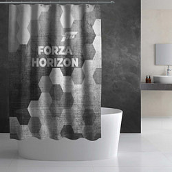 Шторка для душа Forza Horizon - grey gradient посередине, цвет: 3D-принт — фото 2