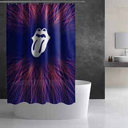 Шторка для душа Rolling Stones red energy, цвет: 3D-принт — фото 2