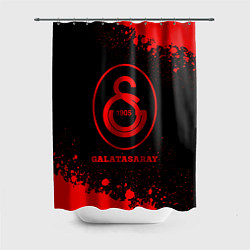 Шторка для душа Galatasaray - red gradient, цвет: 3D-принт