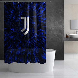 Шторка для душа Juventus blue energy, цвет: 3D-принт — фото 2
