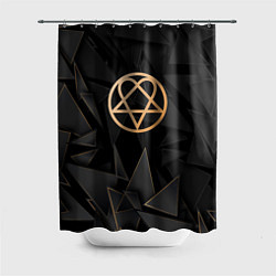 Шторка для душа HIM golden poly, цвет: 3D-принт