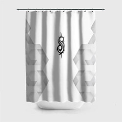 Шторка для душа Slipknot white poly, цвет: 3D-принт