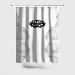 Шторка для душа Land Rover white poly, цвет: 3D-принт