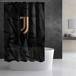 Шторка для душа Juventus golden poly, цвет: 3D-принт — фото 2