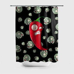 Шторка для душа Перчик из игры растения против зомби, цвет: 3D-принт