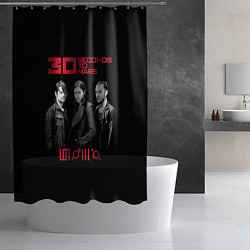 Шторка для душа 30 Seconds to Mars poster, цвет: 3D-принт — фото 2