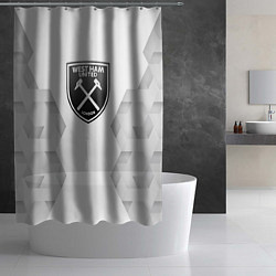Шторка для душа West Ham white poly, цвет: 3D-принт — фото 2