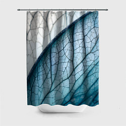 Шторка для душа Листья с прожилками, цвет: 3D-принт